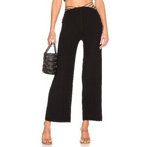 Cult Gaia, Abela cropped cutout ribbed-knit pant | Size: S